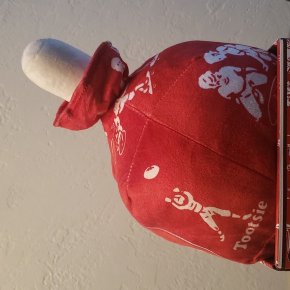 Unique Tootsie Roll Cherry Pop Weighted Plush NWT - Picture 6 of 6